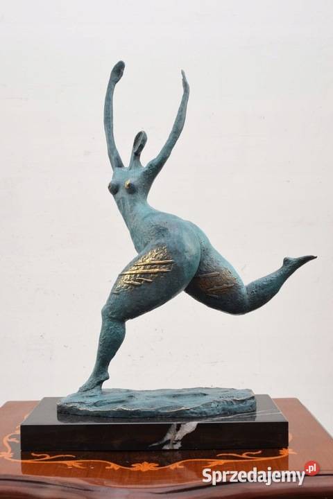 Łgarska Kobieta Figura Rzeźba z Brązu Brąz małopolskie Kraków