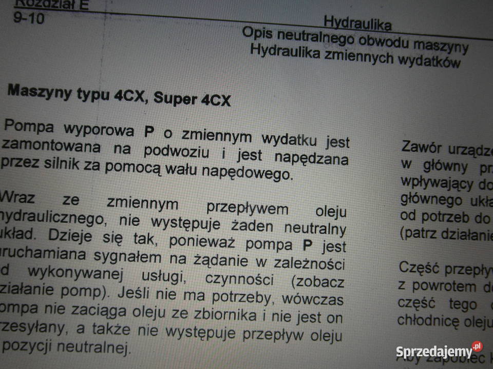 instrukcja naprawy w j polskim do jcb 4cx Szczecin
