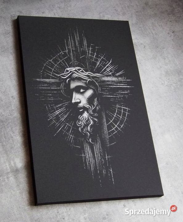 Jezus Chrystus Ręcznie grawerowany obraz na świętokrzyskie