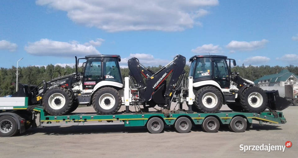 Transport ładowarek kołowych i sprzętu