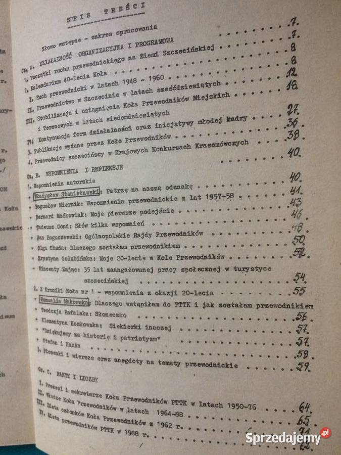 3417 Zarys Dziejów Ruchu Przewodnickiego W Szczecin sprzedam