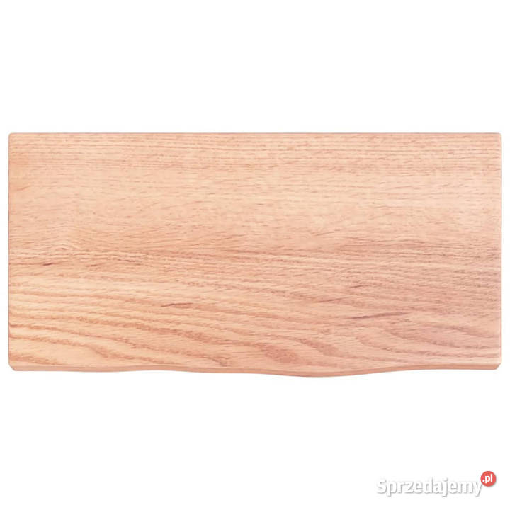 Półka jasnobrązowa 40x20x2 lakierowane lite