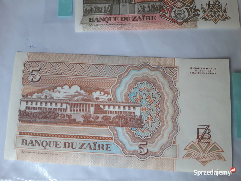 Banknot kolekcjonerski Zair Laos Ruda Śląska