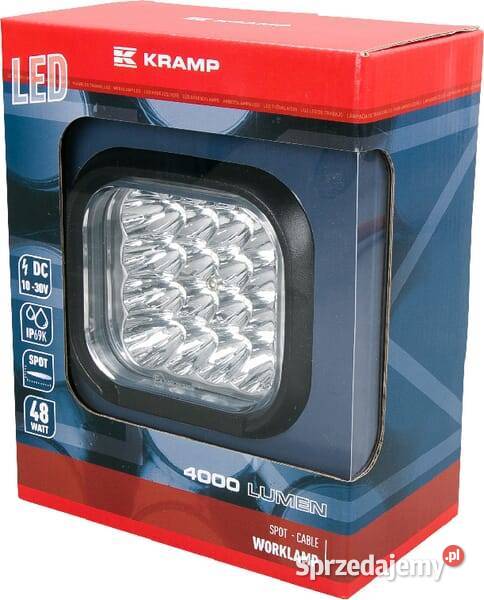 Lampa robocza LED kwadratowa 48W 4000 lm 1030V Kamionna sprzedam