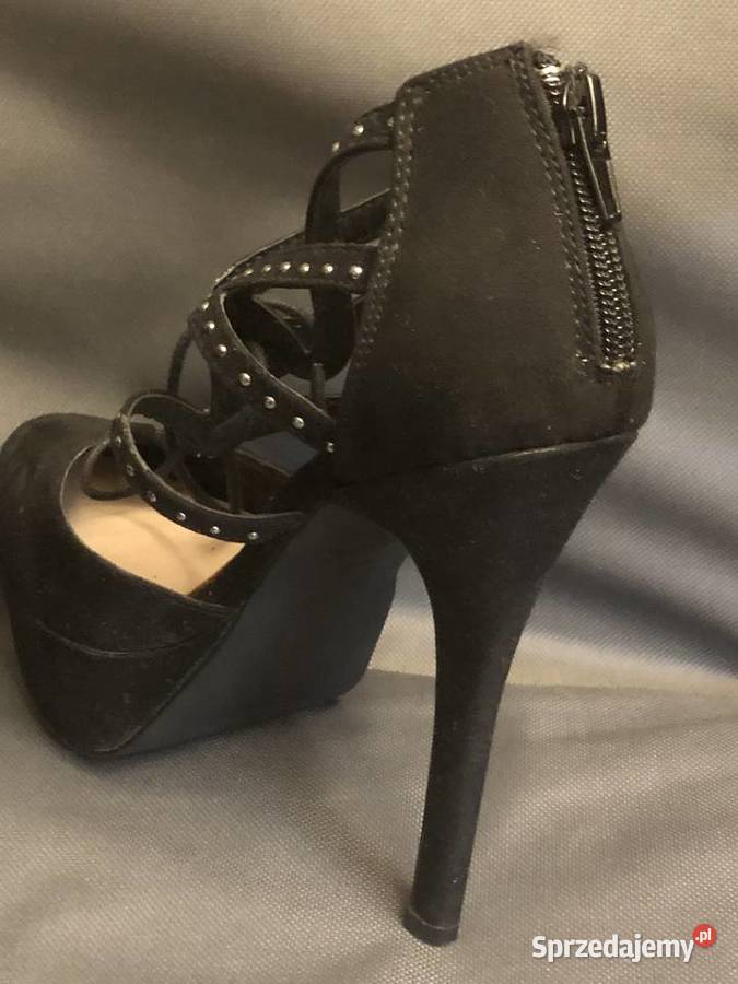 Buty szpilki czarne nobuk rozmiar 538 drugie Jaworzno sprzedam