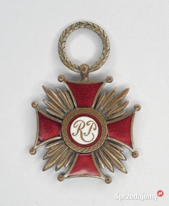 Srebrny Krzyż Zasługi RP numerowany cięty Włocławek