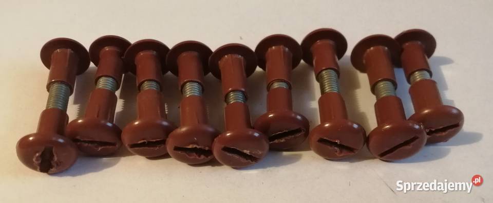 Złącze meblowe śrubowe brązowe 8x40mm 9 meblowe śląskie Czeladź