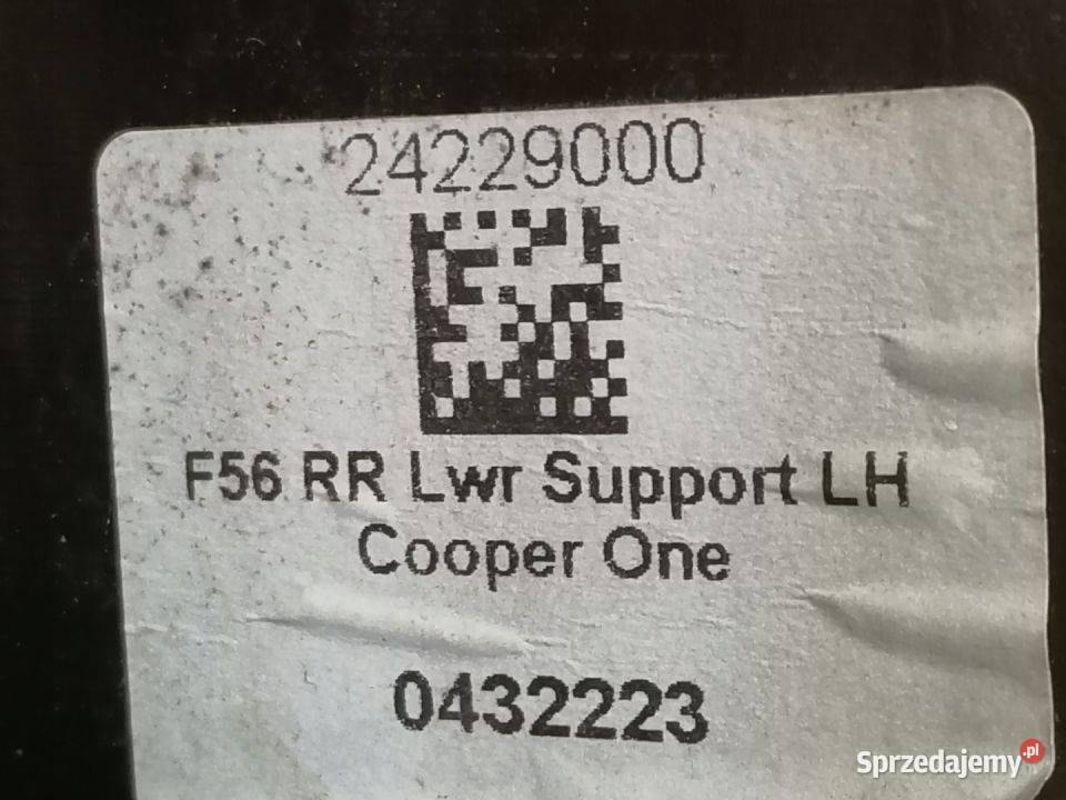 MINI COOPER F56 ŚLIZG ZDERZAK LEWY TYŁ 7411145 wielkopolskie Pleszew sprzedam