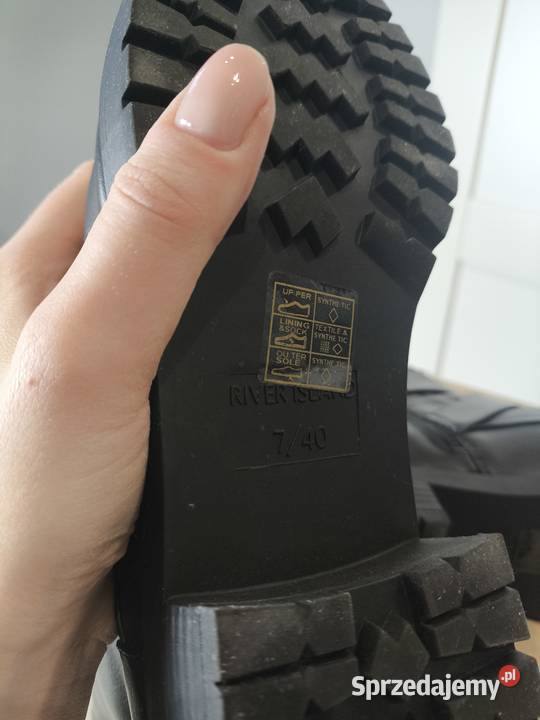 Botki damskie sztyblety River Island rozmiar 40