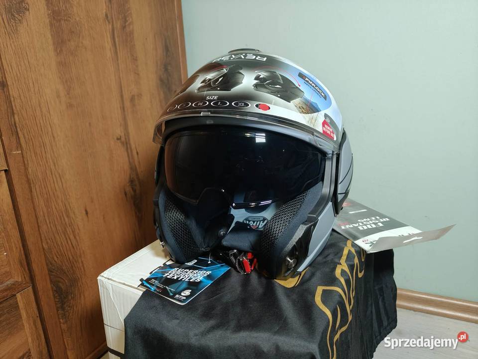 Szczękowy kask motocyklowy AIROH REV 19 XXL NOWY Żyrardów sprzedam