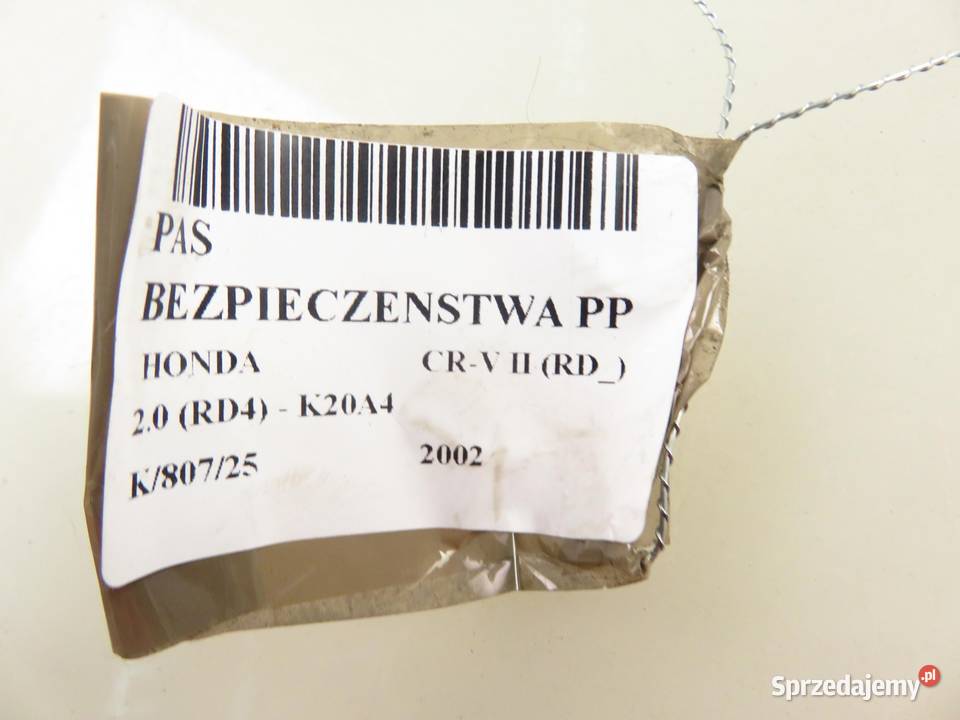 PAS PRAWY PRZEDNI HONDA CRV II RD TEAF6EJ010