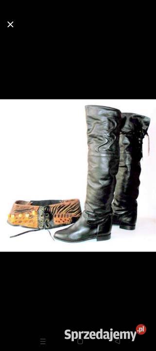 Luksusowe kozaki muszkieterki z naturalnej skóry dolnośląskie Wrocław