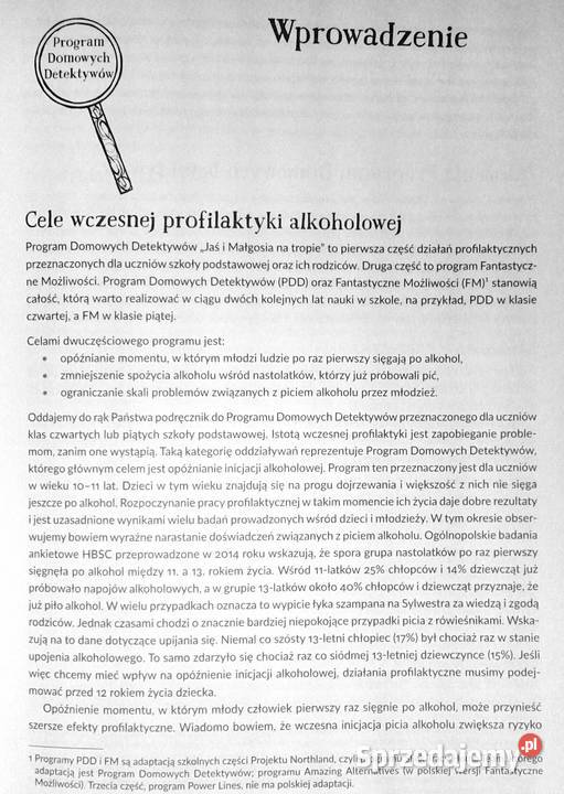 Program domowych detektywów Jaś i Małgosia na sprzedam