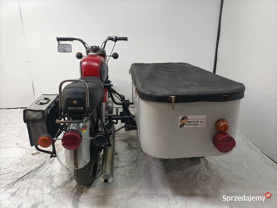MZ 250 z wozkiem towarowym oryginalny stan Rok produkcji 1978 Padniewko