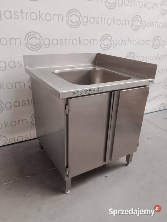 Stół ze zlewem drzwi  skrzydłowe Komat 75x75x85 Wrocław