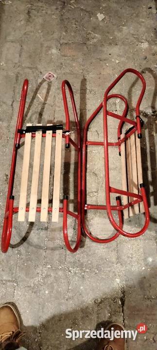 Sanki metal drewno Poręba sprzedam