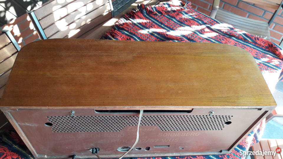 Zabytkowe radio Sonneberg Consul lampowe Bieruń