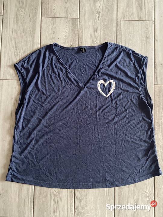 Koszulka luźna szeroka granatowa XL shein tshirt wielkopolskie Rogoźno sprzedam