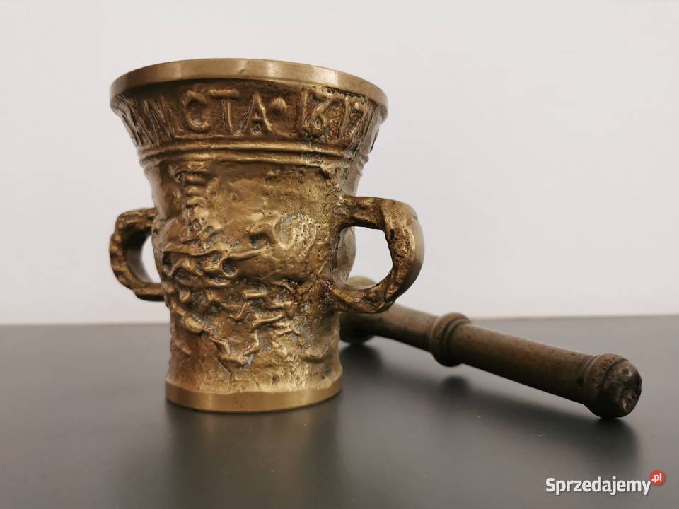 Moździerz Stary Masywny moździerz mosiężny podkarpackie Rzeszów sprzedam
