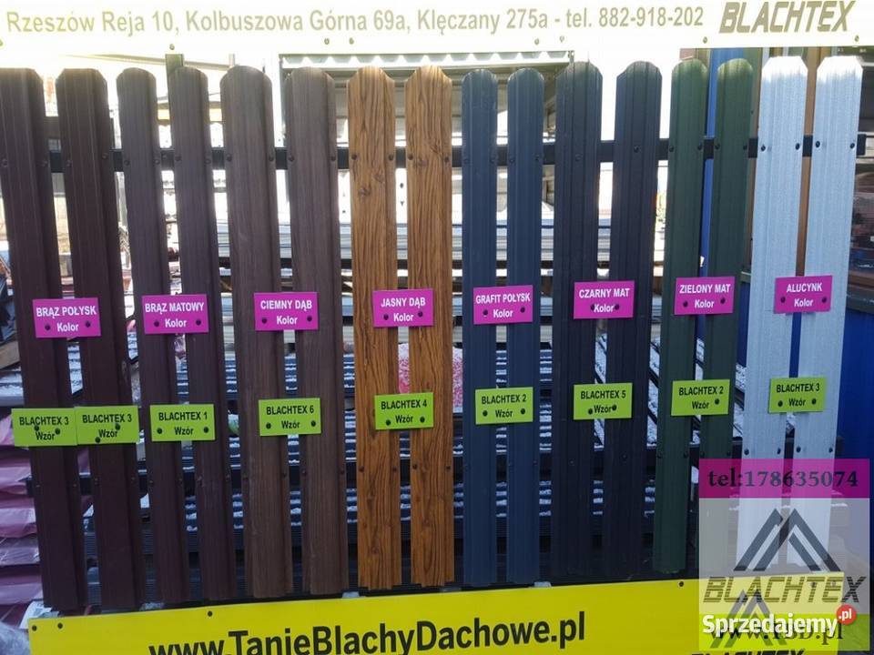 Sztachety Metalowe na ogrodzenia 1 i 2 Gatunek Dom i Ogród Mielec