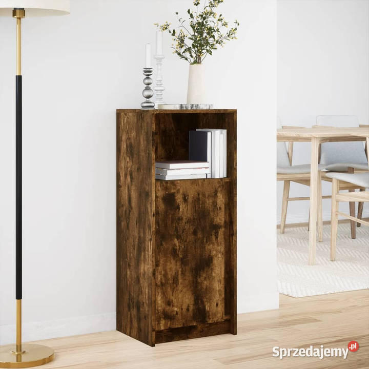 Szafka z LED przydymiony dąb 425x34x100 WM852156 Pozostałe Warszawa
