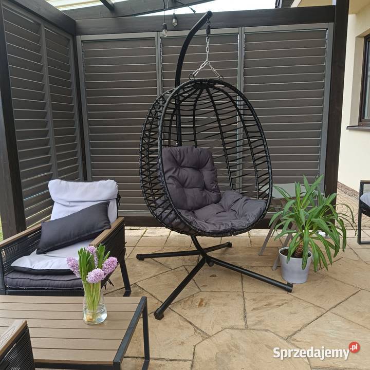 Fotel wiszący elden spezio ogrodowy z rattanu pe Kraków sprzedam