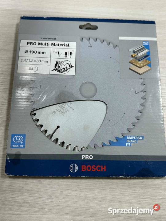 Tarcza pilarska Bosch Multi Material 190mm Elbląg