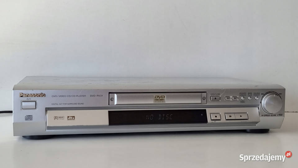 Panasonic CD DVD odtwarzacz DVDRV31 rv 31 DVD i Blu-ray wielkopolskie Międzychód