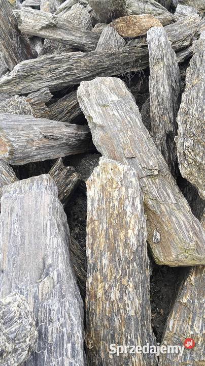 Słupy szpile gnejsowe do ogrodu wysokie monolity wielkopolskie Chwalęcin