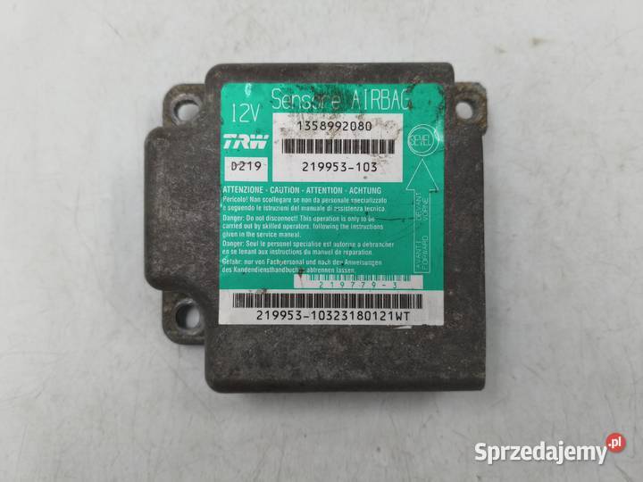 Moduł Poduszek Potwietrznych Sensor Airbag Boxer Komputery