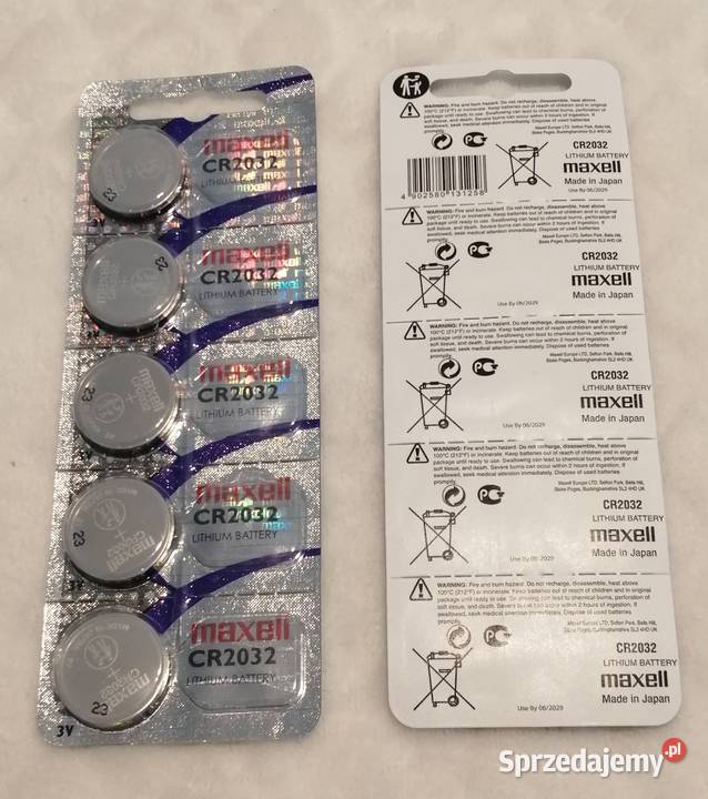 Bateria CR2032 DL2032 3V MAXELL litowa 5 śląskie Czeladź