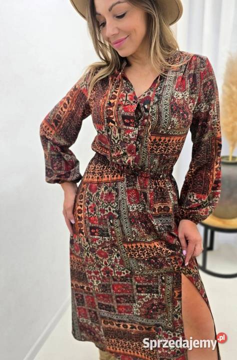 Sukienka Boho z Paskiem dolnośląskie sprzedam