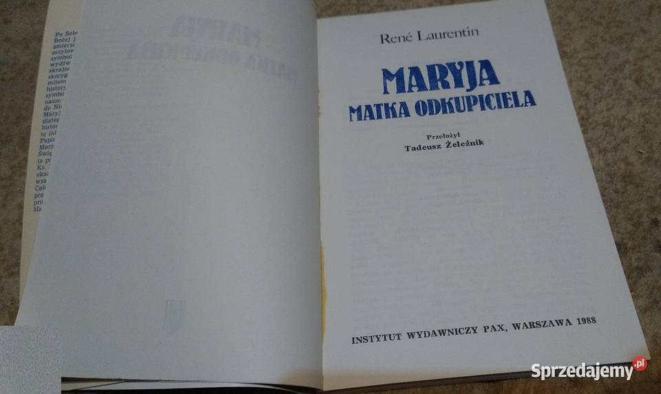 Maryja matka odkupiciela Ren Laurentin Gdańsk