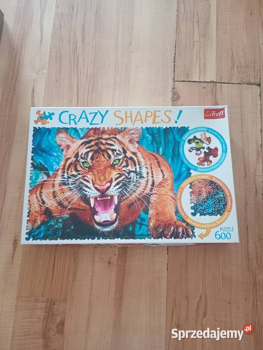 puzzle Trefl Crazy Shapes tygrys 600 elementów zachodniopomorskie Szczecin