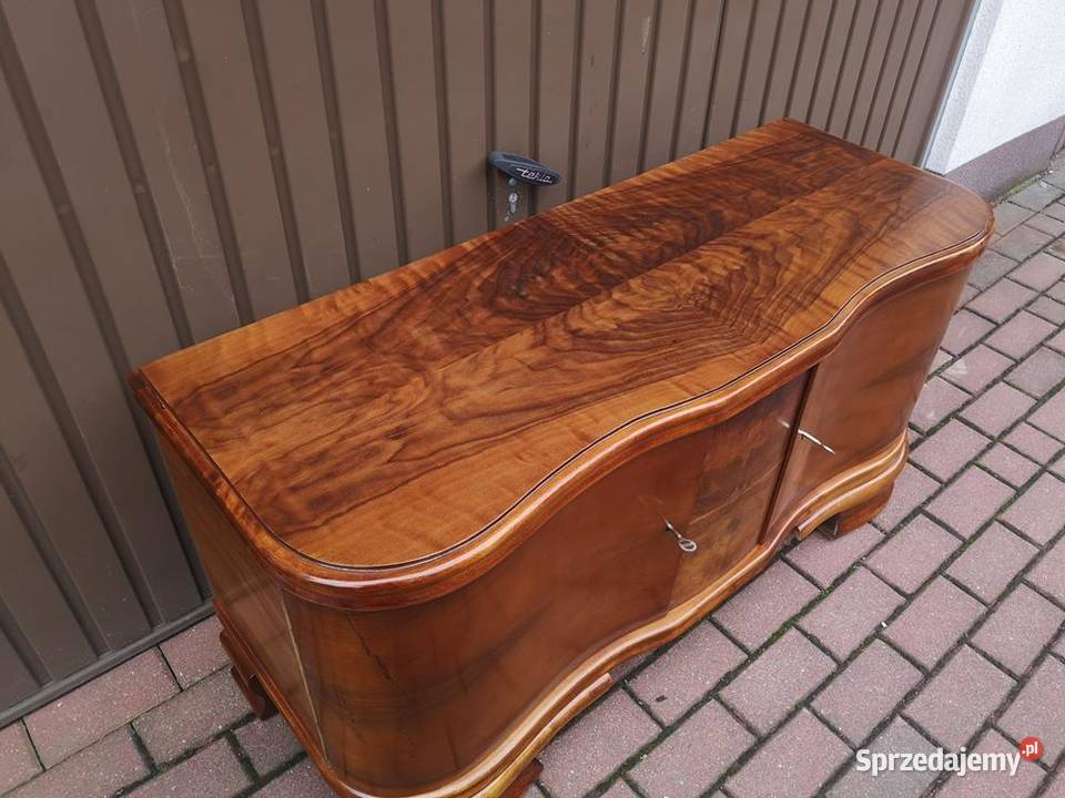Komoda Szafka RTV ARTDECO Orzech Niska Stara Swarzędz