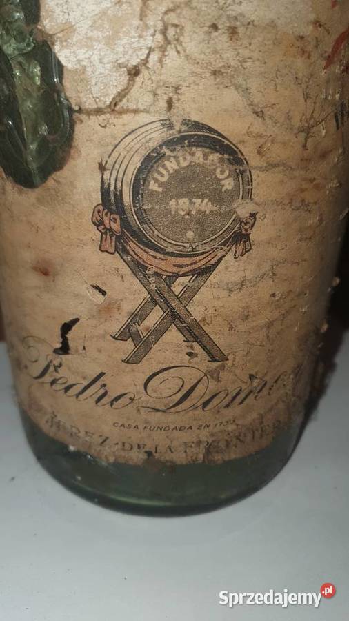 Stara butelka wielka hiszpańska brandy 1974 r Warszawa sprzedam