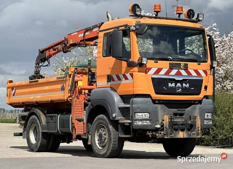 Wywrotka 4x4 z dzwigiem MAN TGS nie Warszawa