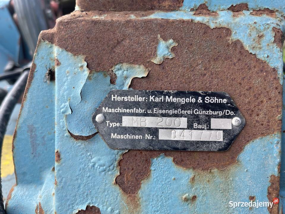 Sprzedam kosiarkę do kukurydzy Mengele MB200 mazowieckie Zwoleń