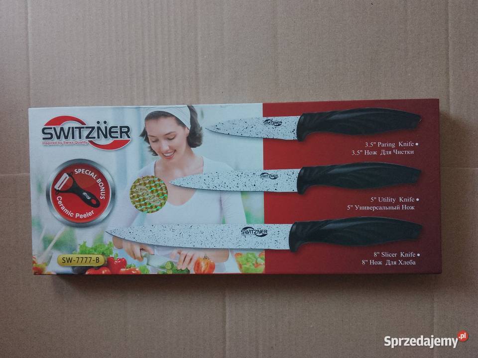 Zestaw noży z obieraczką Switzner Chrzanów