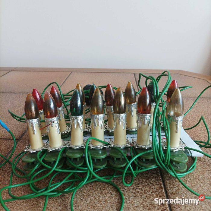 Stare zabytkowe lampki choinkowe z czasów PRL Stronie Śląskie