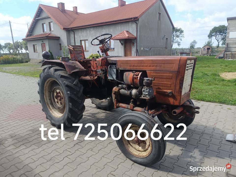 Ciągnik Wladimirec T25 z papierem łódzkie Kutno