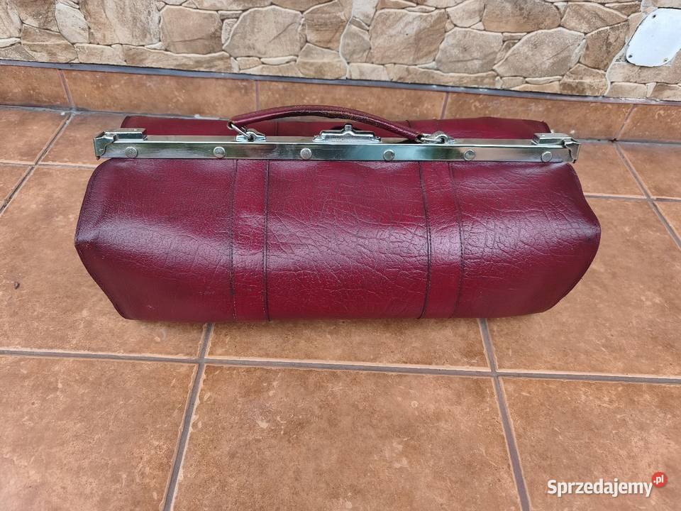 Torba podróżna skórzana podłużna VINTAGE Retro Szczyrk sprzedam