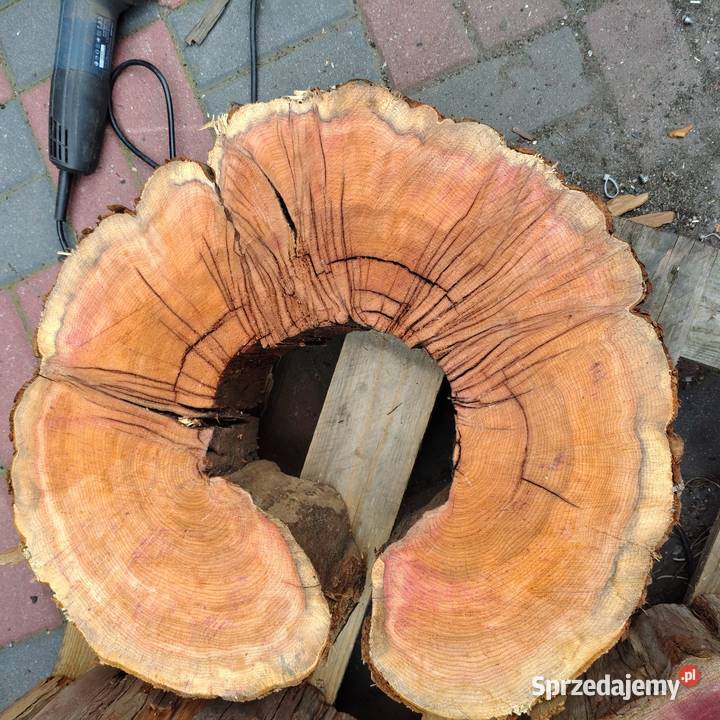 Klon czerwony plastry żywica epoksydowa CZARNY Nowy Tomyśl