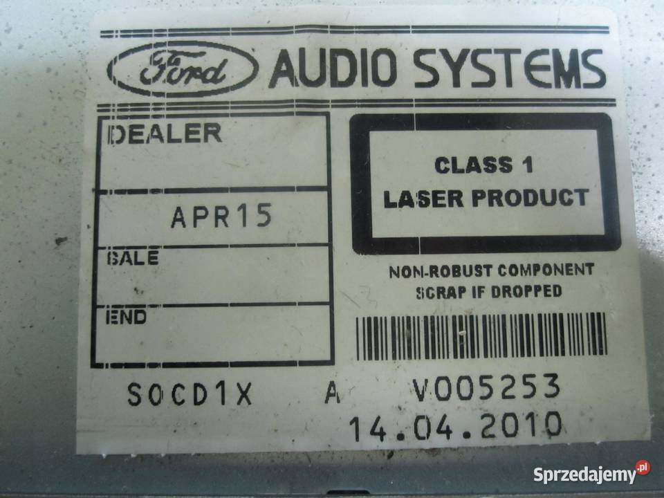 FORD KUGA MK1 I 10r radio CD 8V4T18C939LD świętokrzyskie