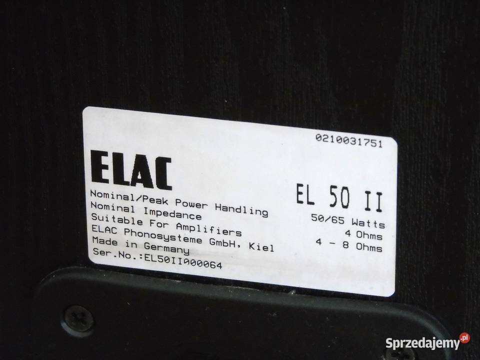 Kolumny ELAC EL 50 mkll sprawne i ładne WYSYŁKA Jasło sprzedam