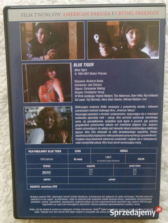 Film DVD Blue Tiger