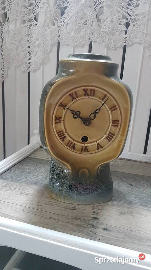 zegar porcelanowy PRL Mirostowice zachodniopomorskie