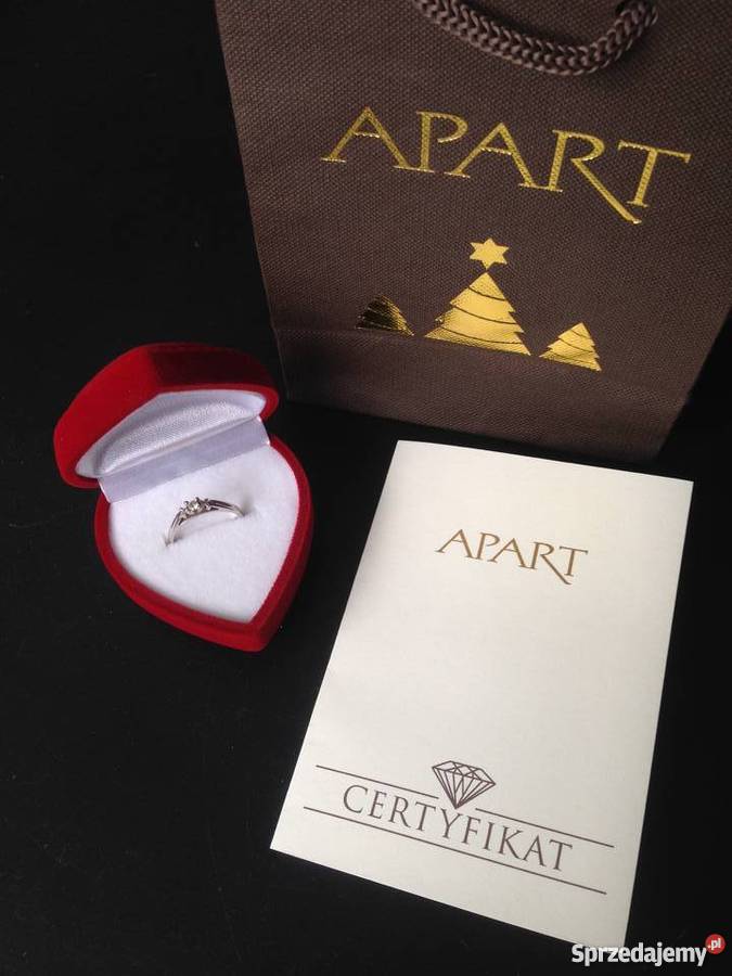 pierścionek zaręczynowy APART 12 Moda i Styl Koszalin sprzedam