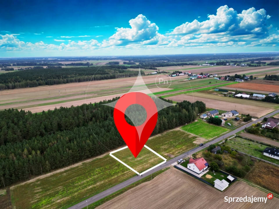 Działka budowlana w otoczeniu lasu Puchacze