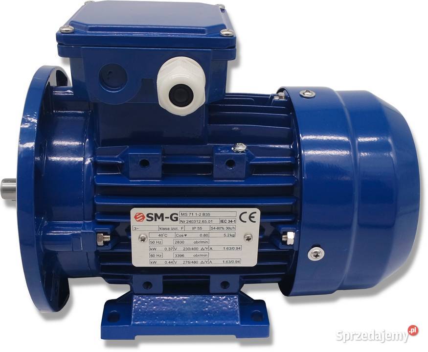 SILNIK Z KOŁNIERZEM 037kW 230V 2830 OBR 3FAZOWY Solec Kujawski